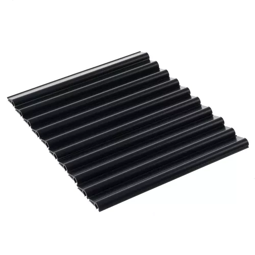 Bevestigingsuiteinden / clips voor schaduwband 19cm - antraciet 23911 (10 stuks)