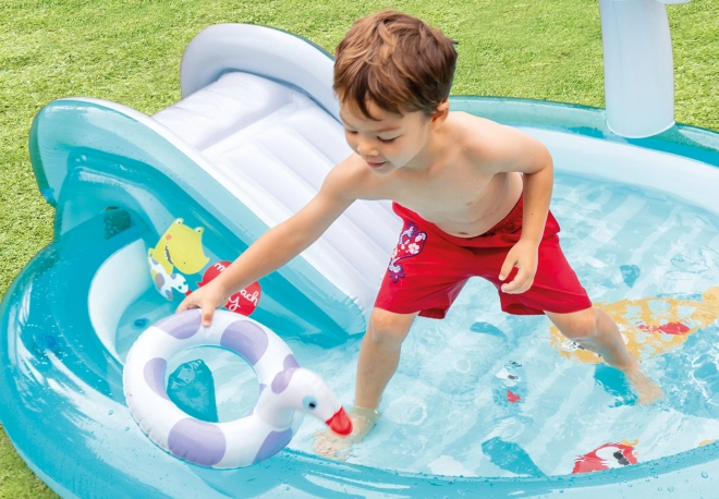 Inflatable Children's Pool with Slide INTEX