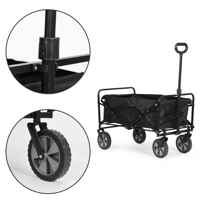 Chariot de transport pliable ModernHome noir
