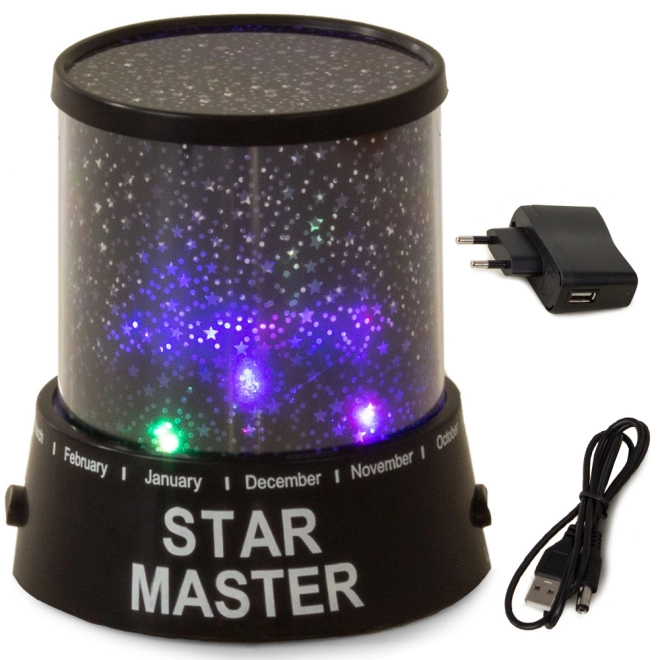 Colorful starry-sky projection
