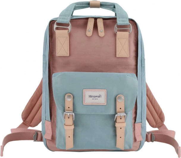 Himawari Pink-Blue Laptop Backpack 14''