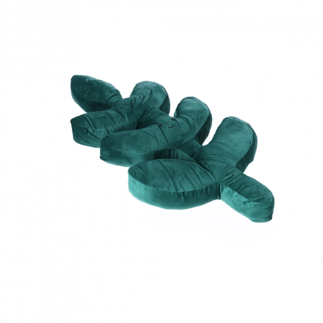 Decorative plush pillow in the shape of a leaf – type 1