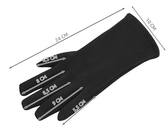 Aanraak handschoenen R6413 - zwart