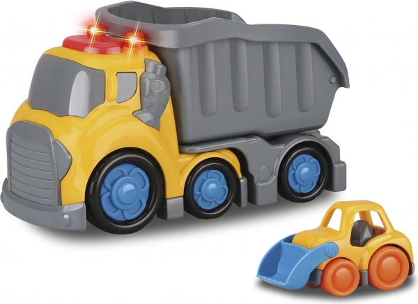 Kiddy tipper with effects 19.5 cm and bulldozer 8 cm