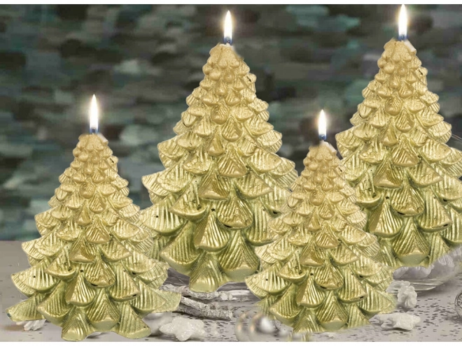 Kerstkaars in de vorm van een boom