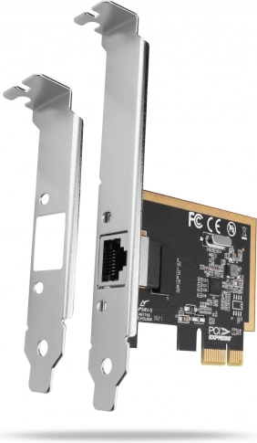 PCIe-Gigabit-Netzwerkkarte RJ‑45 mit Realtek‑Chip, Low Profile und Standard