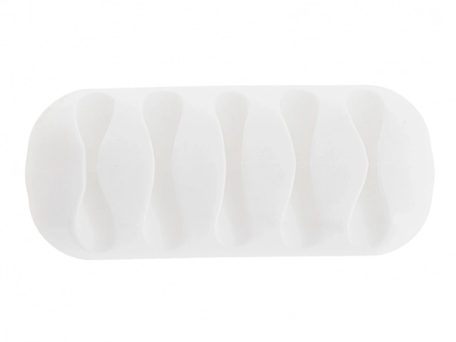 Silicone Adhesive Cable Organizer White