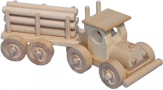 Houten vrachtwagen met boomstammen Ceeda Cavity