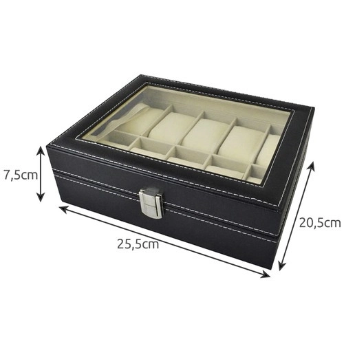 Organizer voor 10 horloges of sieraden