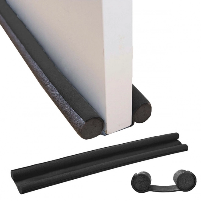 joint de porte anti-courant d'air noir