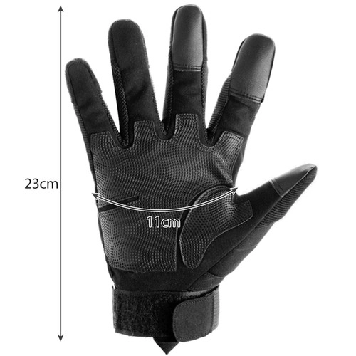gants tactiques noirs à écran tactile taille L