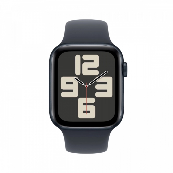 Apple Watch SE GPS met aluminium kast 44 mm in middernachtkleur en sportband maat M/L