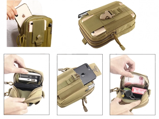 Tactische heuptas - beige