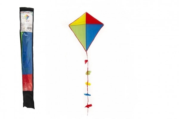 Kleurrijke vlieger van nylon 70x60 cm