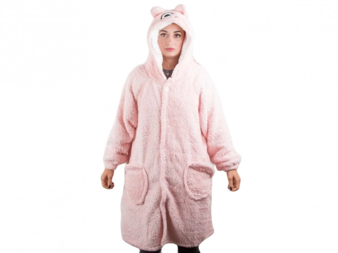 Warmer Oversize-Kapuzen-Deckenpullover