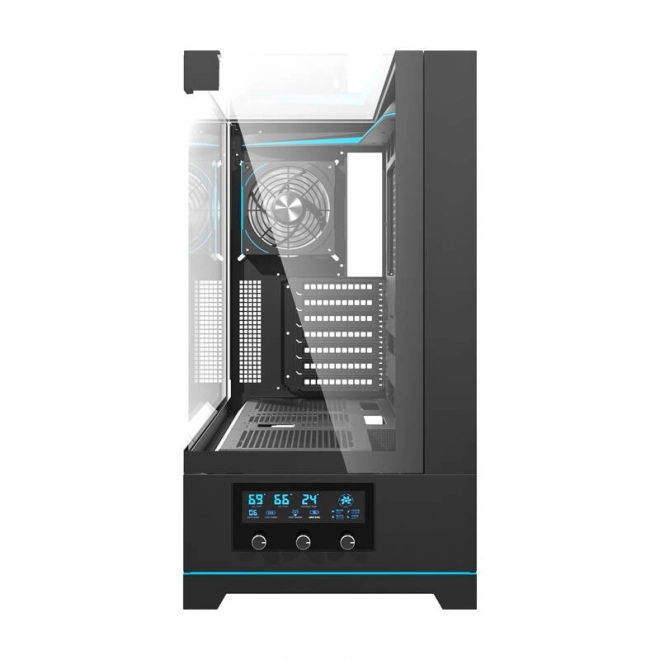 Boîtier d'ordinateur Darkflash DY450 PRO avec ventilateur noir