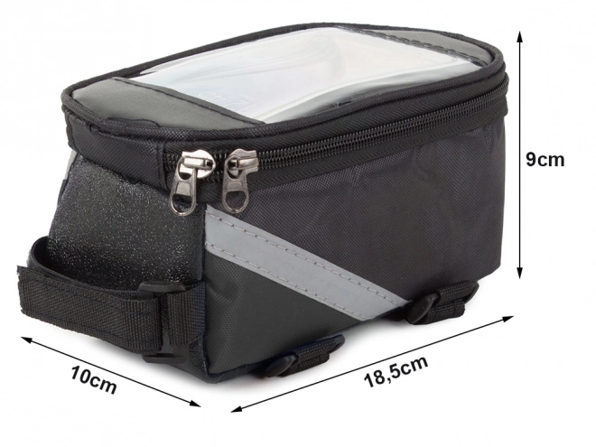 Sacoche de vélo imperméable avec support téléphone