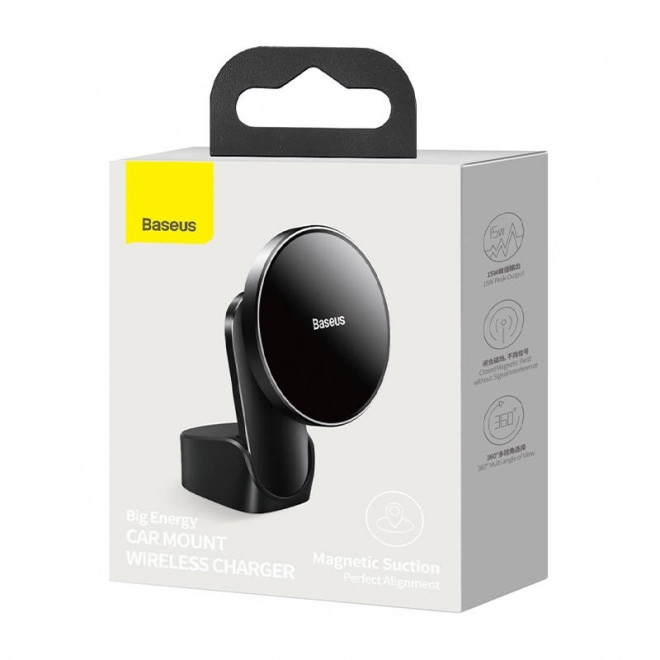 Baseus Car Holder with Wireless Charger 15 W for iPhone 12/13