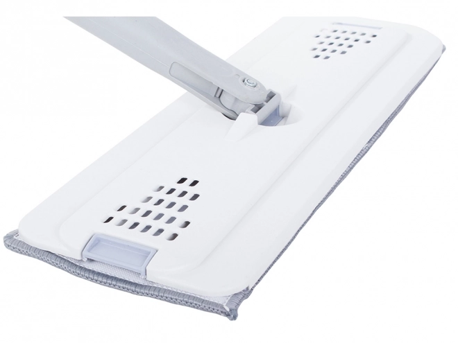 Mop plat rotatif à seau essoreur bicaractérisé