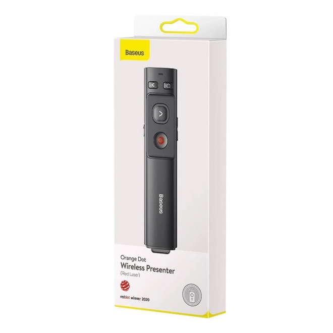Baseus Orange Dot Multifunctionele afstandsbediening voor presentaties, met laserpointer - grijs