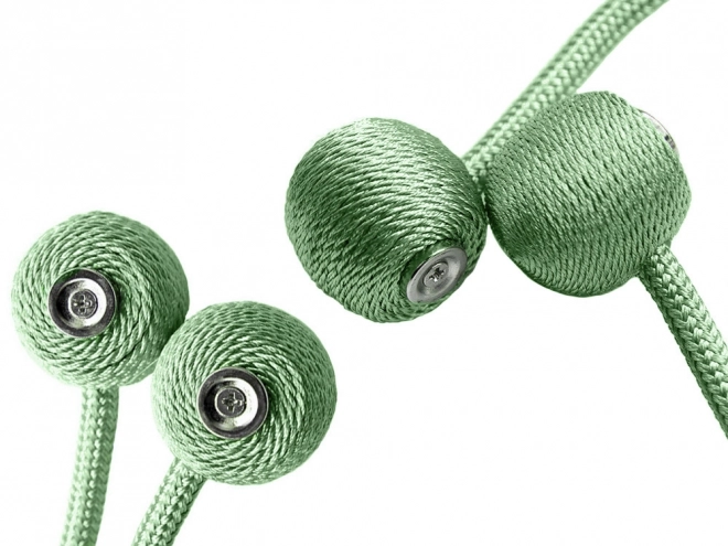 Decorative magnetic clips for curtains – Green