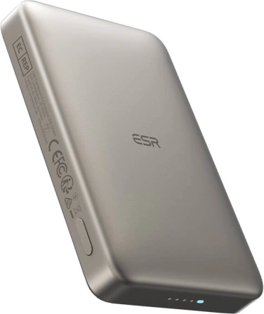 Magnetische powerbank ESR Qi2 MagSlim 10000 mAh zandkleur