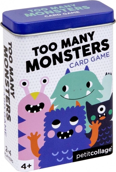 Too Many Monsters card game in a tin by Petit Collage