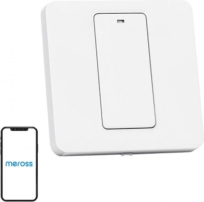 smart dual-channel wall Wi‑Fi switch Meross with Apple HomeKit support