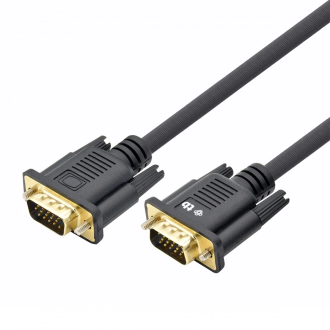 Câble VGA 1.8 m noir plaqué or