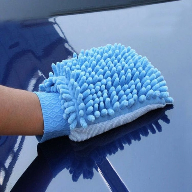 Microvezel autowashandschoen - paars