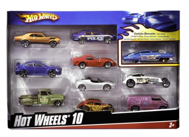 Hot Wheels ensemble de collection 10 voitures
