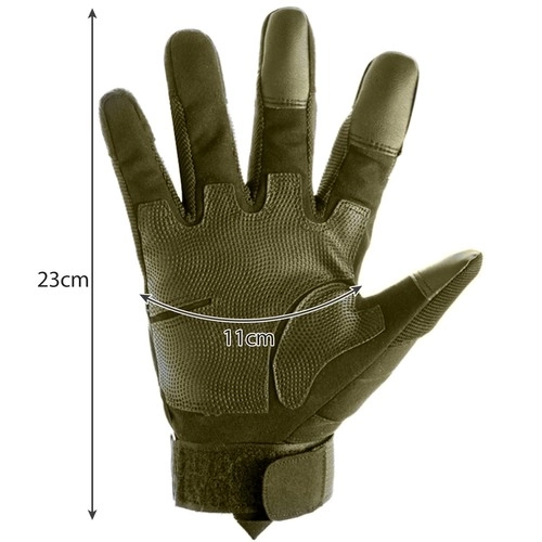 Khaki Tactical Touch Gloves L