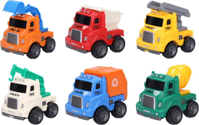 set of vehicles 6 pcs 9 cm