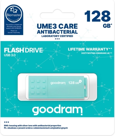 clé USB GOODRAM antibactérienne 128 Go USB 3.0 UME3