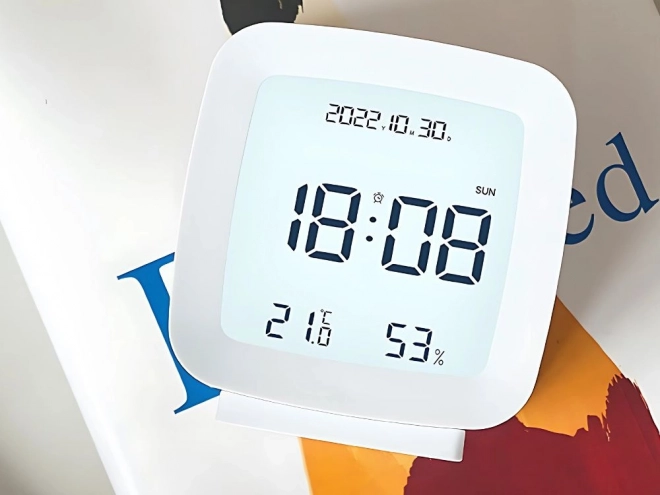Wekker met snoozefunctie en temperatuur- en vochtigheidsmeting