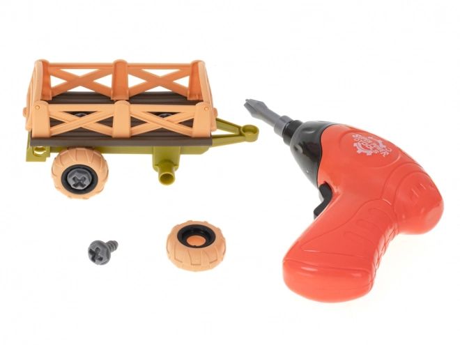 Farm Playset with Tractor and Tools for Kids