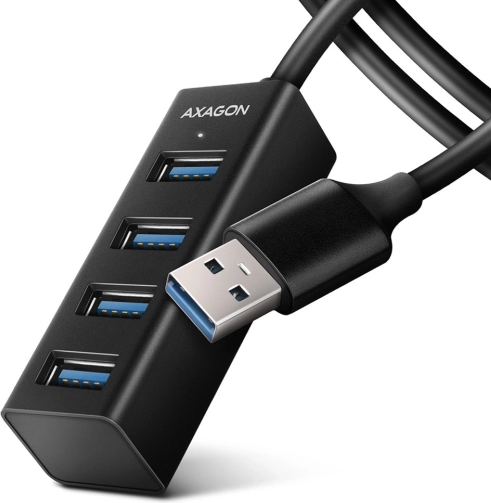 Mini-Metall-USB-Hub 4× USB‑A 3.2 Gen 1 mit 1,2 m Kabel