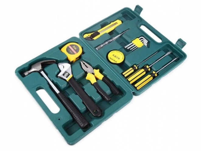 Tool Set with Screwdrivers and Hammer in Carry Case