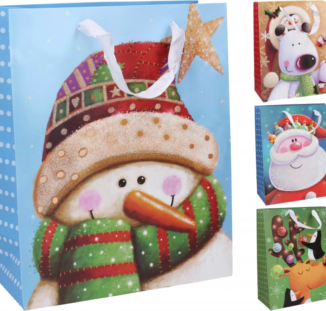 Cadeautas Kerst middelgroot
