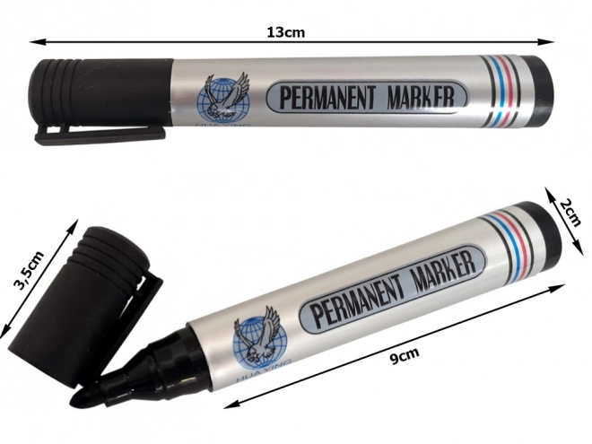 zwarte permanente waterbestendige marker