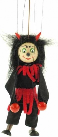 Mini marionnette en bois – diable