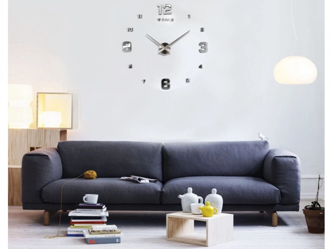 3D Wandtattoo XXL Wanduhr