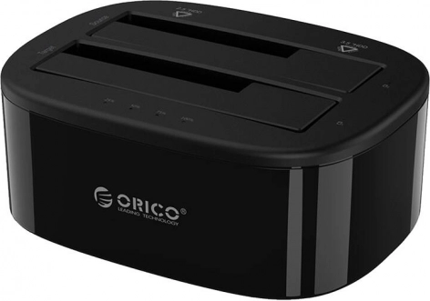 Orico dockingstation voor 2,5"/3,5" HDD/SSD met klonen, USB‑C 5 Gbps (zwart)