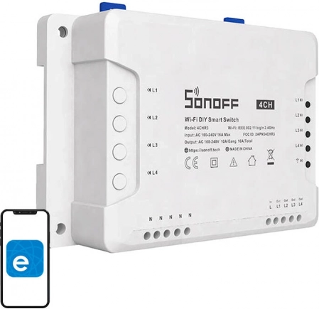 Slimme WiFi-schakelaar Sonoff 4CH