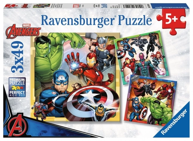 Puzzle Ravensburger Marvel Avengers 3x49 pcs