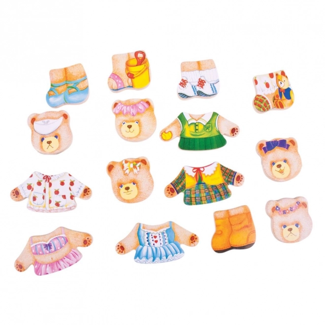 Puzzle à habiller Famille d'ours de Bigjigs Toys
