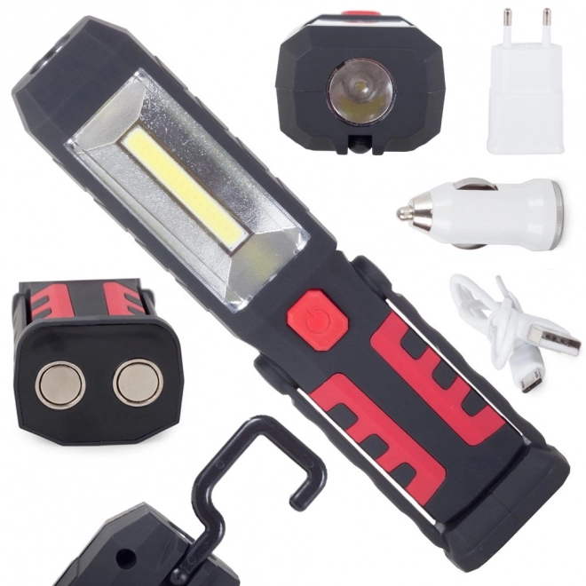 Oplaadbare LED COB werklamp 3-in-1