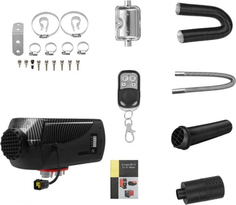 Smart control via LCD, remote, and Bluetooth