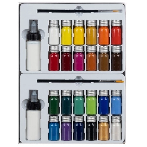 Stoffenverf - 24stuks. 180ml Maaleo 22948
