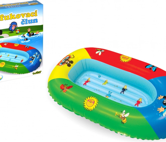 Children's Inflatable Boat with Little Mole